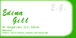 edina gill business card